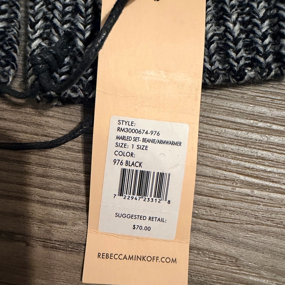 Rebecca Minkoff Salt & Pepper color Arm Warmer - Picture 2 of 2